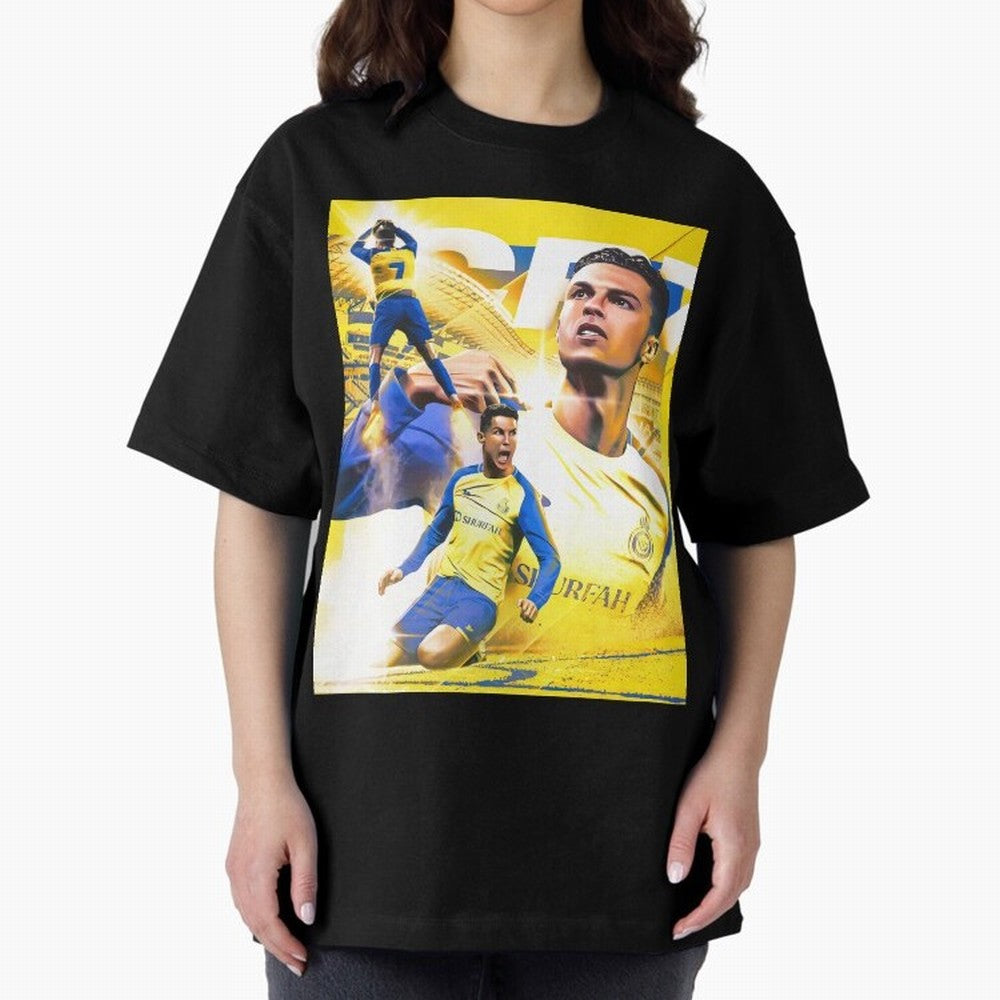 Cr7 Al Nassr Oversized T-Shirt Bring Bold Fan Energy to FIFA World Cup 2026 USA Canada Mexico Spirit, Celebrating Portugal, Spain and Germany, Messi and Cristiano Ronaldo, Retro Football Energy, Iconic Rivalries, Trophy Chase Drama and Stadium