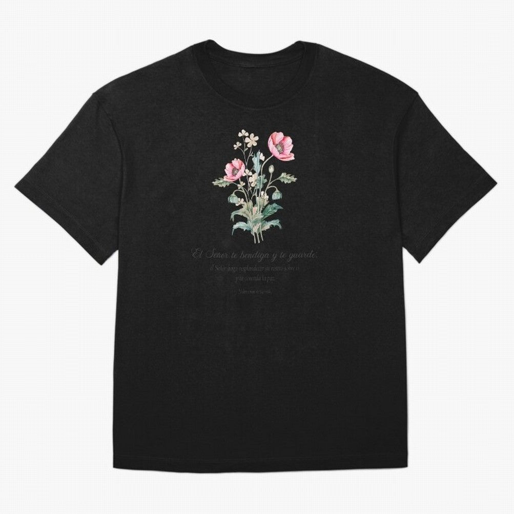 N¨²meros 6:24¨C26 ¨C El Se?or te bendiga y te guarde | Bendici¨®n B¨ªblica Floral | Regalo Cristiano Oversized T-Shirt Bring Stadium Energy to FIFA World Cup 2026 Group Stage Spirit, with France, Neymar, Classic Soccer Heritage, Championship