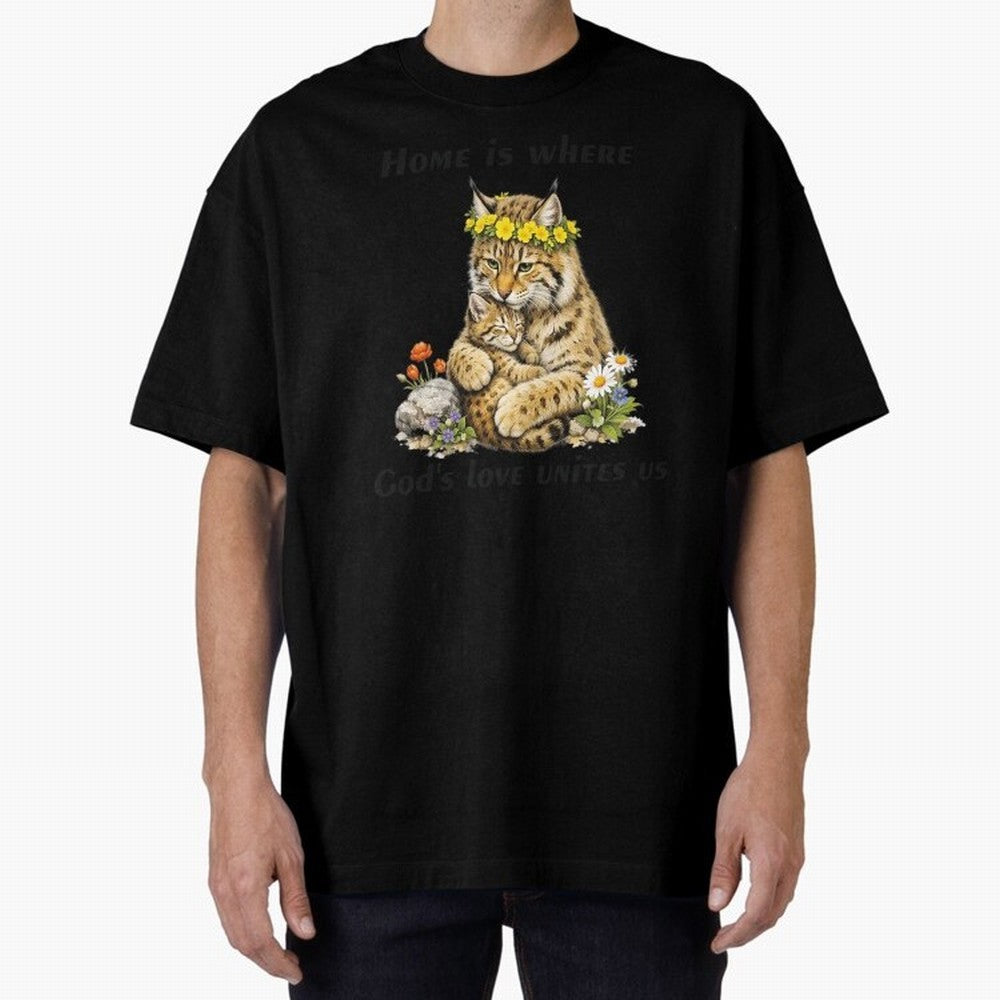 Home Is Where God's Love Unites Us Oversized T-Shirt Refresh FIFA World Cup 2026 Group Stage Made for Neymar, England, France and Netherlands Energy, Football History, Final Match Energy, Crowd Noise and Once in a Lifetime Moments; Ideal for