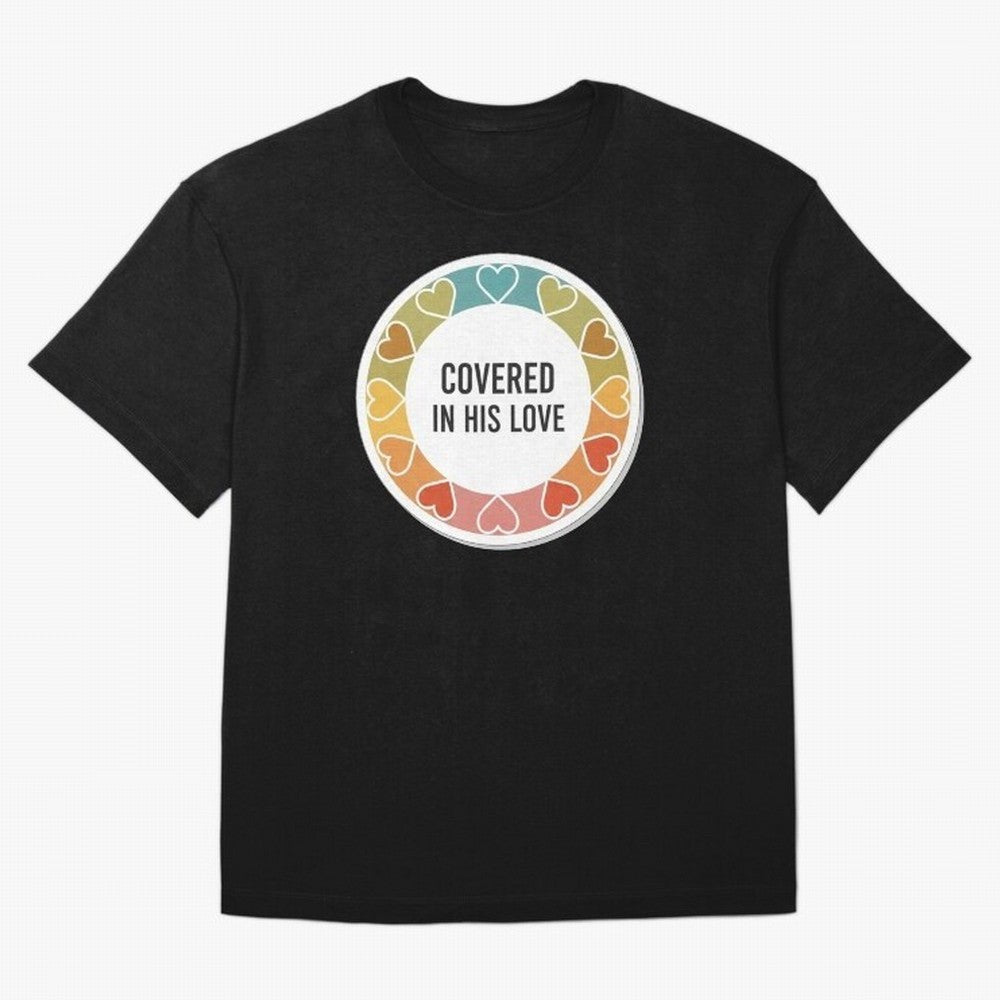 Covered in His Love Christian Encouragement Sticker Oversized T-Shirt Follow the Final Road of Global Football Passion for FIFA World Cup 2026 Group Stage, Featuring Cristiano Ronaldo, Haaland and CR7, Spain, Supporter Pride, Iconic Celebrations,