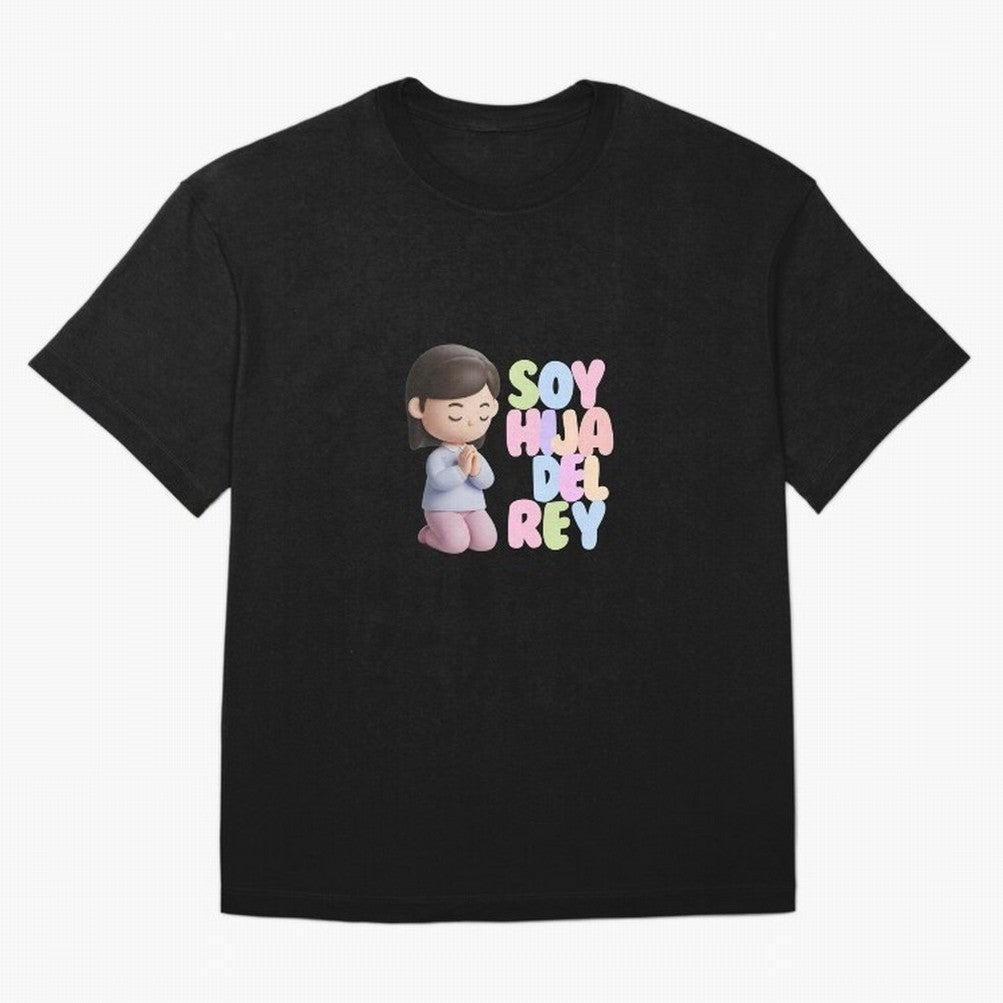 Soy Hija del Rey | Dise?o Cristiano Dulce en Colores Pastel Oversized T-Shirt Follow the Road to FIFA World Cup 2026 Group Stage for Fans of Mbappe and Portugal, Spain and Germany, Bringing Worldwide Fan Energy, Dramatic Goals, Stadium Lights and