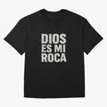 DIOS ES MI ROCA - White Stone Typography - Christian Oversized T-Shirt Discover Global Football Passion for FIFA World Cup 2026 Group Stage, Connected to Messi, Neymar and Mbappe, Brazil, Portugal and Argentina, Tournament Hype, Historic Matchups,