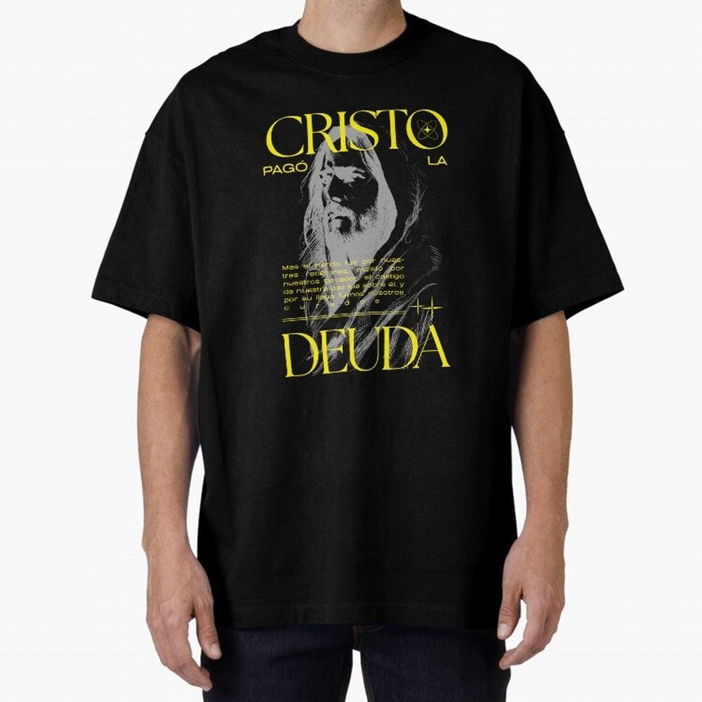 Cristo Pag¨® la Deuda - Isa¨ªas 53:5 Streetwear Style Oversized T-Shirt Bring a Vintage Feel to FIFA World Cup 2026 Group Stage for Fans of Messi, CR7 and Mbappe and Argentina and Brazil, Bringing Champion Mindset, Group Stage Buzz, Knockout