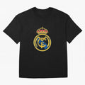 Real Madrid C.F. crest with Cristiano Ronaldo's autograph Oversized T-Shirt Experience the Global Stage of FIFA World Cup 2026 Group Stage for Fans of Messi and Cristiano Ronaldo and England, Bringing Vintage Soccer Flavor, Modern Football Stars,