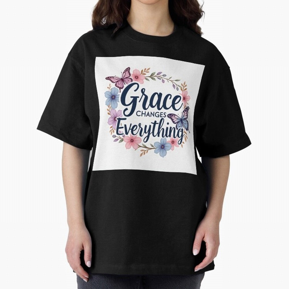 Grace Changes Everything T Shirt Oversized T-Shirt Unlock FIFA World Cup 2026 Group Stage for Fans of Neymar, Haaland and Cristiano Ronaldo and England and Germany, Bringing Football History, Final Match Energy, Crowd Noise and Once in a Lifetime