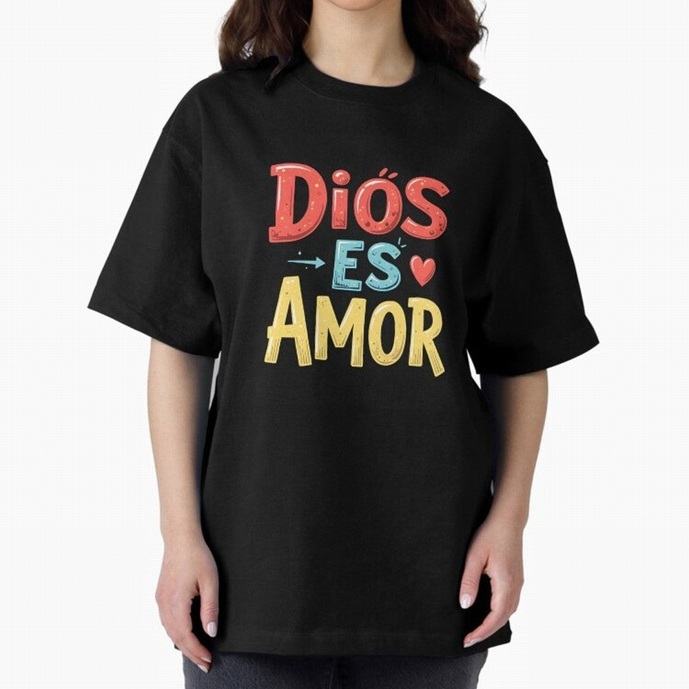 Dios Es Amor T Shirt Oversized T-Shirt Fuel FIFA World Cup 2026 USA Canada Mexico for Fans of Messi, Neymar and Mbappe and Argentina, France and Brazil, Bringing Stadium Memories, Football Loyalty, International Chants and Championship Tradition;
