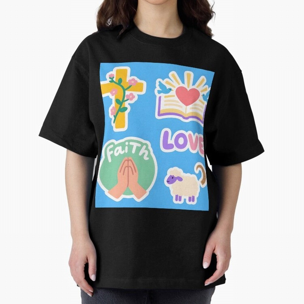 Love Faith T shirt Oversized T-Shirt Keep Football History Alive during FIFA World Cup 2026 USA Canada Mexico Celebrating CR7, Brazil, Portugal and Argentina Energy, Championship Spirit, Famous Goals, Roaring Crowds and International Football