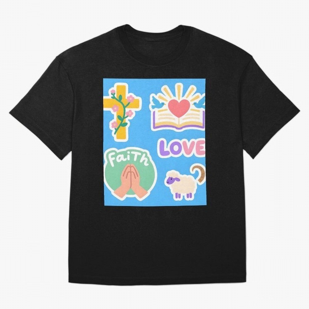Love Faith T shirt Oversized T-Shirt Keep Football History Alive during FIFA World Cup 2026 USA Canada Mexico Celebrating CR7, Brazil, Portugal and Argentina Energy, Championship Spirit, Famous Goals, Roaring Crowds and International Football