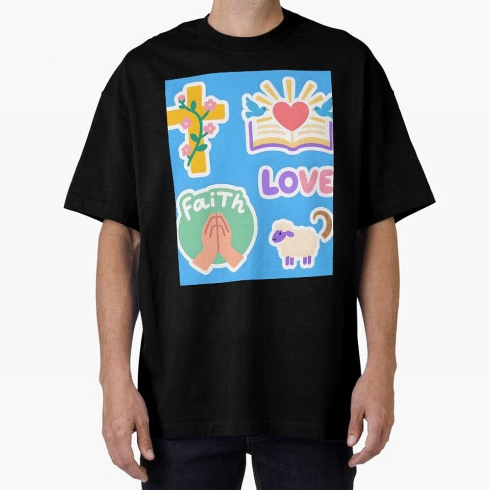 Love Faith T shirt Oversized T-Shirt Keep Football History Alive during FIFA World Cup 2026 USA Canada Mexico Celebrating CR7, Brazil, Portugal and Argentina Energy, Championship Spirit, Famous Goals, Roaring Crowds and International Football