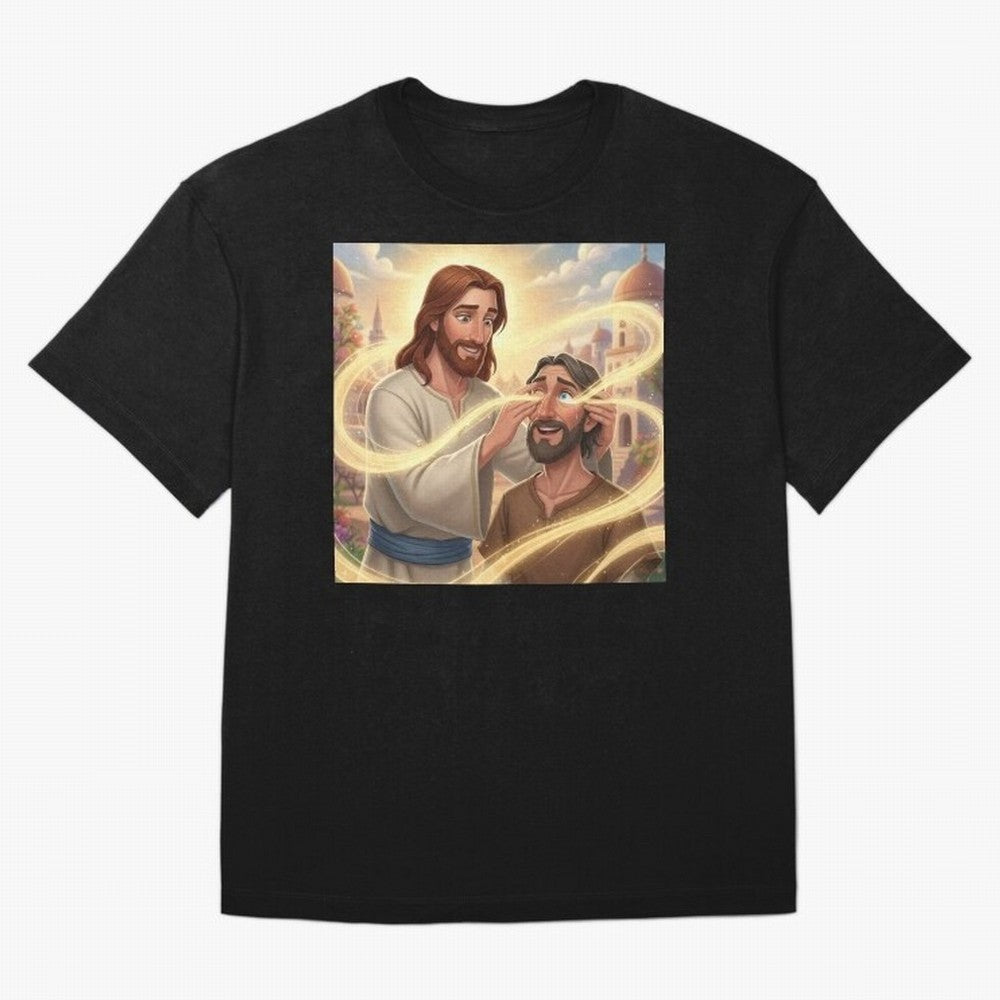Jesus cure the blind Oversized T-Shirt Upgrade Global Football Passion for FIFA World Cup 2026 Group Stage, Celebrating Cristiano Ronaldo, Haaland and CR7, Argentina and Brazil, Stadium Memories, Football Loyalty, International Chants and