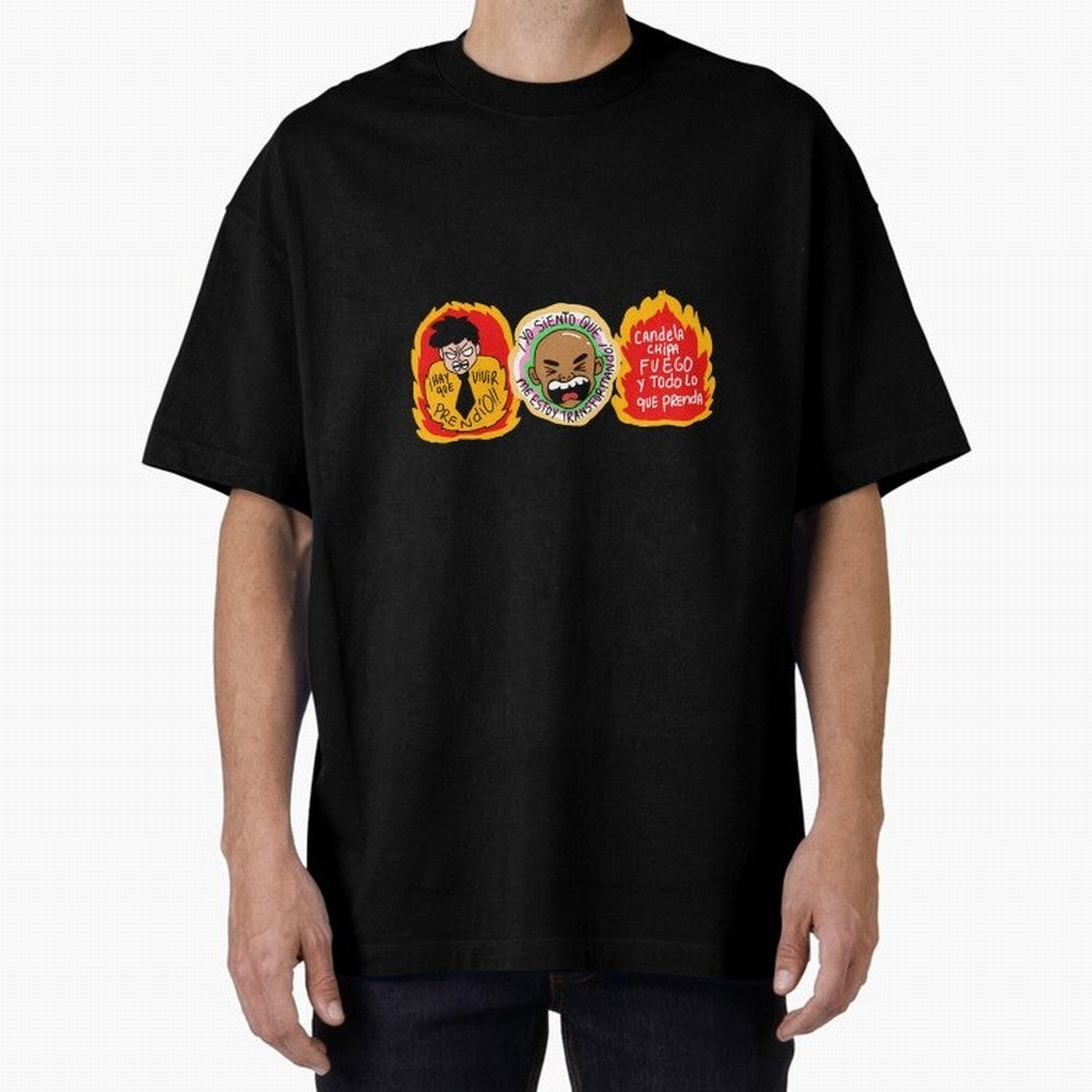 Hay Que Vivir Prendo Yo Siento Que Me Estoy Transformando Candela Chipa Fuego Y Todo Lo Que Prenda Oversized T-Shirt Show Fan Pride Across the FIFA World Cup 2026 USA Canada Mexico Journey through Messi and Cristiano Ronaldo Highlights, England