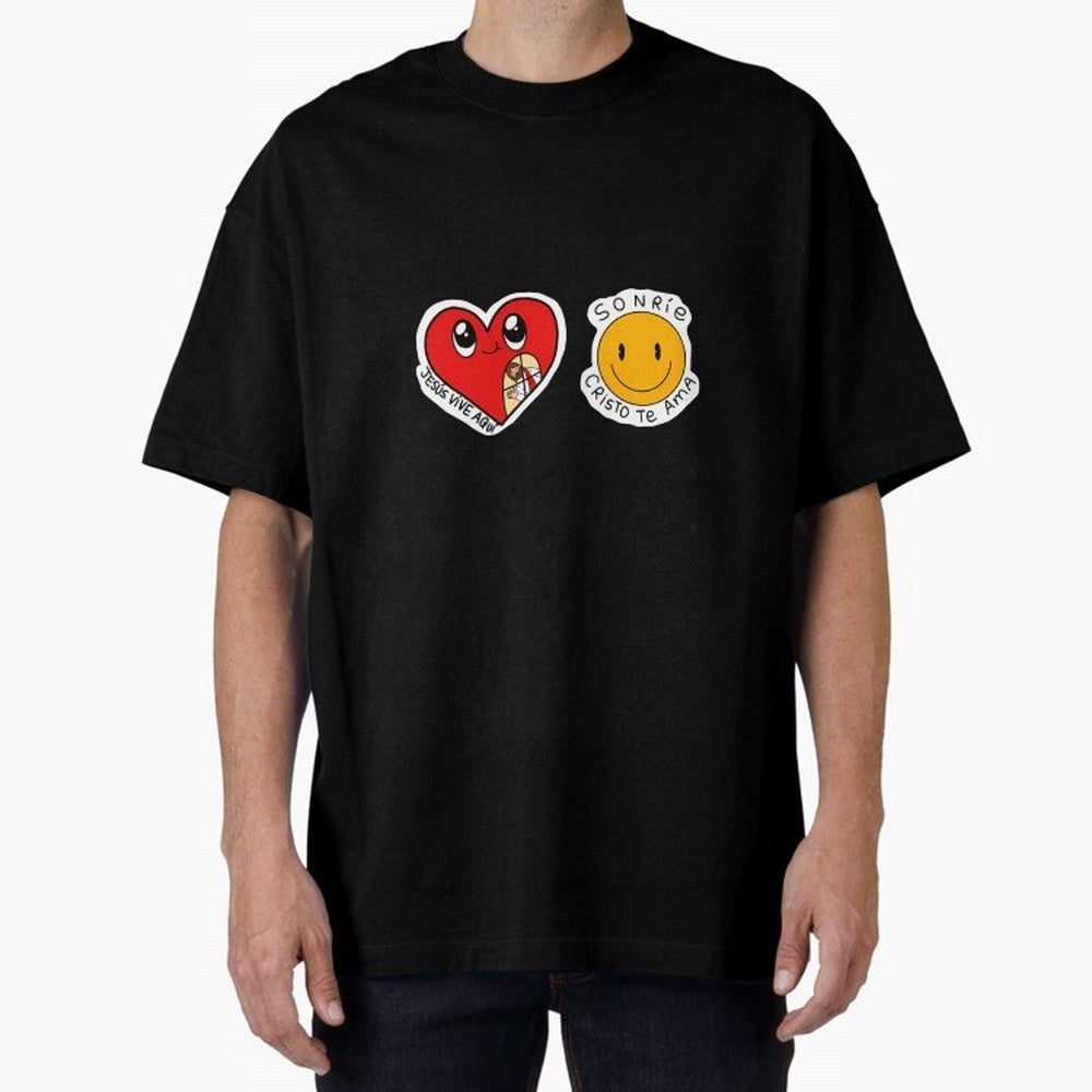 Jesus Vive Aqu Oversized T-Shirt Feel the Heartbeat of FIFA World Cup 2026 for Fans of Neymar and Argentina, Bringing Worldwide Fan Energy, Dramatic Goals, Stadium Lights and Championship Celebrations; Ideal for Football Dads, Football Moms,