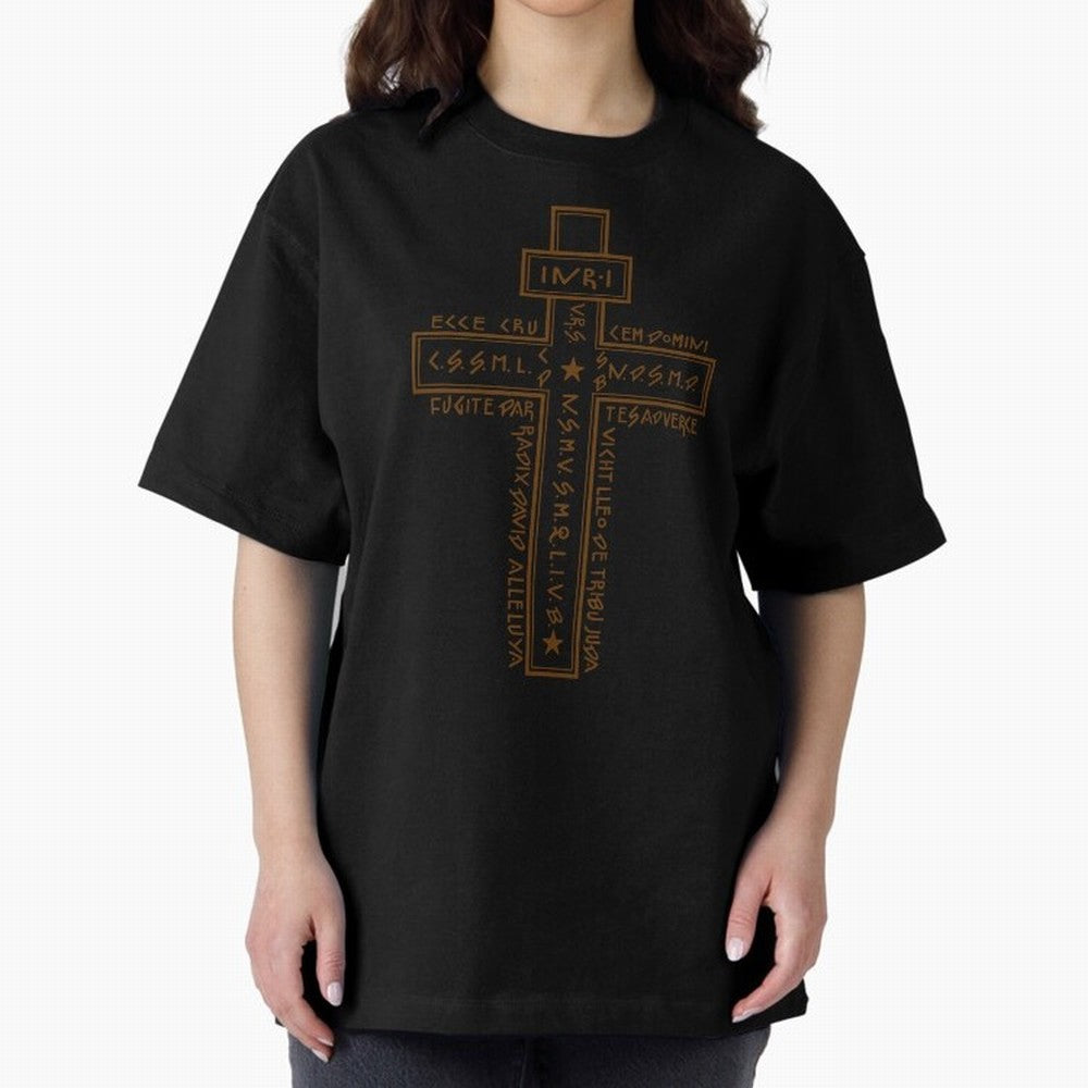 Cruz del Santo Padre Benito 2 Oversized T-Shirt Show Up for the Glory of FIFA World Cup 2026 Group Stage Capturing Neymar, England, France and Netherlands Energy, Championship Spirit, Famous Goals, Roaring Crowds and International Football Unity;