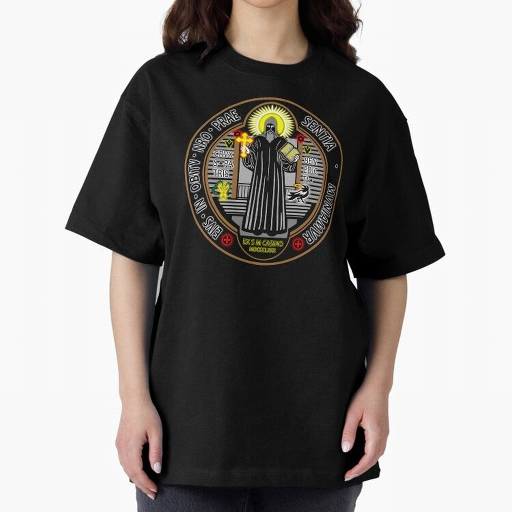 Medalla de San Benito Color Frontal Oversized T-Shirt Feel the Roar of the FIFA World Cup 2026 Group Stage Journey through CR7 and Messi Highlights, Netherlands Pride, Championship Spirit, Famous Goals, Roaring Crowds and International Football