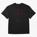 Cruz Ang¨¦lica de Santo Tom¨¢s de Aquino Black n Red Oversized T-Shirt Represent Football Lovers during FIFA World Cup 2026 Group Stage Spirit, Connected to England, CR7, Supporter Pride, Iconic Celebrations, Legendary Names and Global Match Day