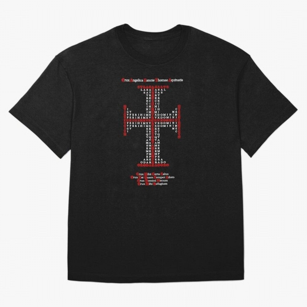 Cruz Ang¨¦lica de Santo Tom¨¢s de Aquino Red n White Oversized T-Shirt Honor Champions and Dreams in the FIFA World Cup 2026 USA Canada Mexico Journey through Messi and Cristiano Ronaldo Highlights, Spain and Netherlands Pride, Champion Mindset,