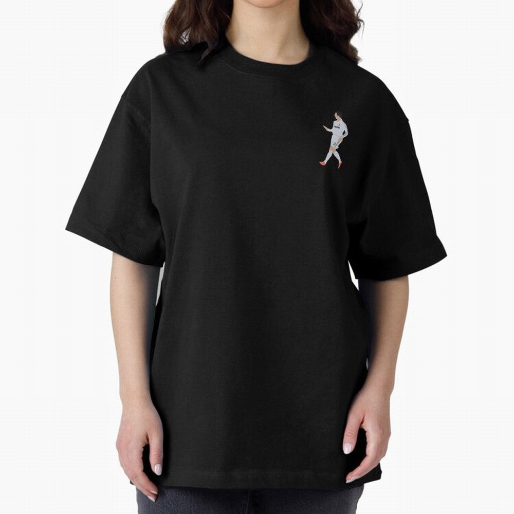 Cristiano Calma Celebration Art Oversized T-Shirt Carry the Dream of the FIFA World Cup 2026 Journey through Mbappe Highlights, England Pride, Worldwide Fan Energy, Dramatic Goals, Stadium Lights and Championship Celebrations; Created for Match Day