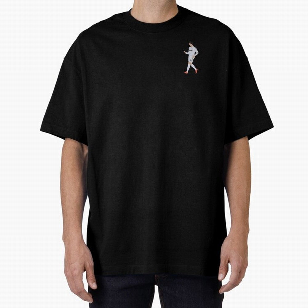 Cristiano Calma Celebration Art Oversized T-Shirt Carry the Dream of the FIFA World Cup 2026 Journey through Mbappe Highlights, England Pride, Worldwide Fan Energy, Dramatic Goals, Stadium Lights and Championship Celebrations; Created for Match Day