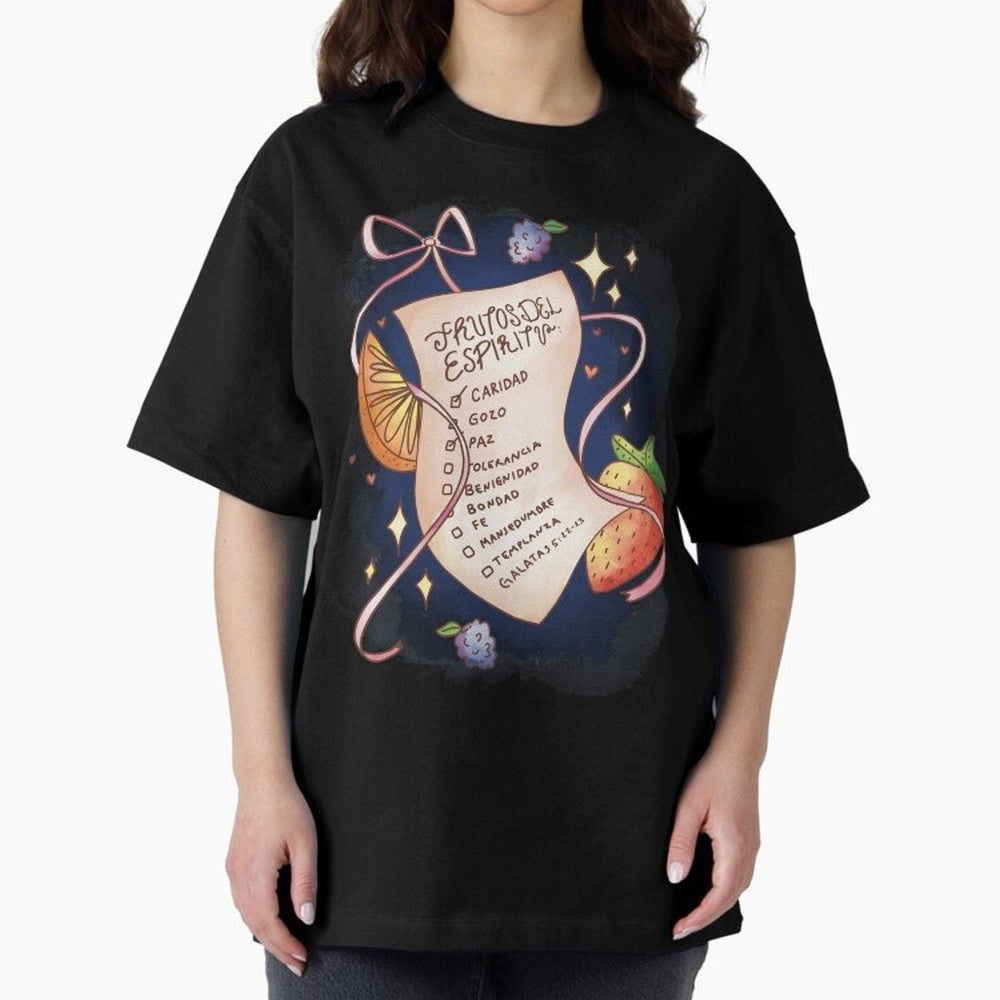 Chrisitian Frutos del Espiritu, Cristiano, Iglesia, Religioso Oversized T-Shirt Relive the Noise and Pride of Global Football Passion for FIFA World Cup 2026 USA Canada Mexico, Driven by Messi and Cristiano Ronaldo, Portugal, Spain and Germany, Fan