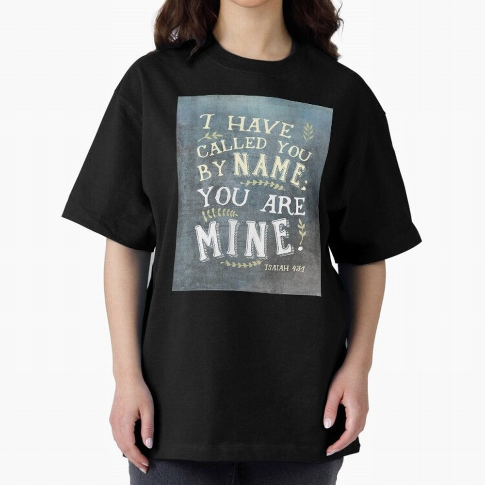 Isaiah 43:1: I Have Called You by Name Oversized T-Shirt Bring World Football Passion into Global Football Passion for FIFA World Cup 2026 Group Stage, Inspired by Mbappe, France and Portugal, Supporter Pride, Iconic Celebrations, Legendary Names