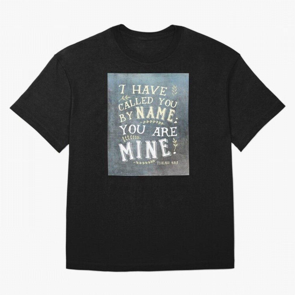 Isaiah 43:1: I Have Called You by Name Oversized T-Shirt Bring World Football Passion into Global Football Passion for FIFA World Cup 2026 Group Stage, Inspired by Mbappe, France and Portugal, Supporter Pride, Iconic Celebrations, Legendary Names