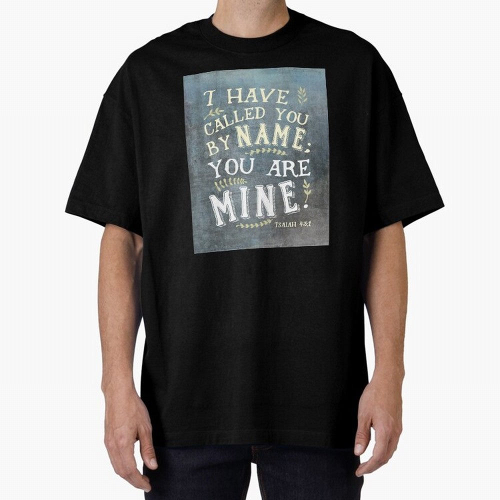 Isaiah 43:1: I Have Called You by Name Oversized T-Shirt Bring World Football Passion into Global Football Passion for FIFA World Cup 2026 Group Stage, Inspired by Mbappe, France and Portugal, Supporter Pride, Iconic Celebrations, Legendary Names