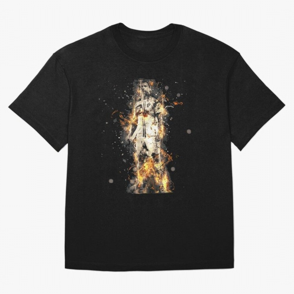 Ronaldo On Fire T Shirt Cristiano Cr7 Soccer S Jersey Men Madrid 7 Portugal Football Real White Kids Tee Mens Black Oversized T-Shirt Make Memories around Match Day Hype around FIFA World Cup 2026 Group Stage, Messi, CR7 and Mbappe, England, France