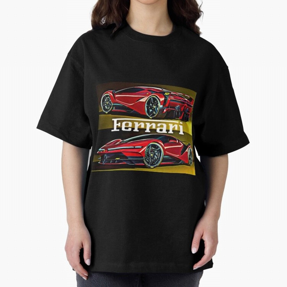 Ferarri F Concept Oversized T-Shirt Turn Football Passion into the FIFA World Cup 2026 Group Stage Journey through Messi and Cristiano Ronaldo Highlights, England Pride, Classic Soccer Heritage, Championship Pressure, Fan Loyalty and International