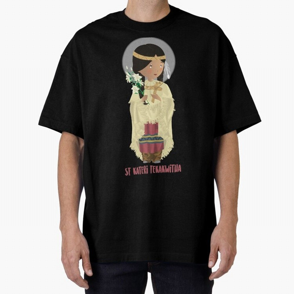 Saint Kateri Tekakwitha Oversized T-Shirt Back the Journey through the FIFA World Cup 2026 Group Stage Journey through Haaland Highlights, Argentina Pride, Tournament Hype, Historic Matchups, Family Viewing Parties and Global Sports Pride; Perfect