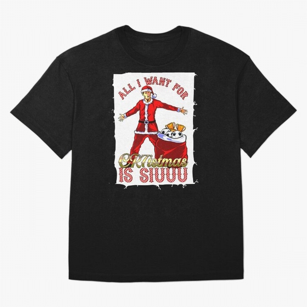 all i want for christmas is siu Oversized T-Shirt Share FIFA World Cup 2026 Group Stage Highlighting Mbappe, Portugal Energy, Sports Nostalgia, International Competition, Famous Players and Unforgettable Victories; Made for Collectors Who Enjoy