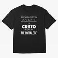 Mensajes Biblicos Espa?ol Todo Lo Puedo En Cristo Oversized T-Shirt Carry National Pride through the FIFA World Cup 2026 Group Stage Journey through Cristiano Ronaldo, Haaland and CR7 Highlights, Spain Pride, Classic Soccer Heritage, Championship