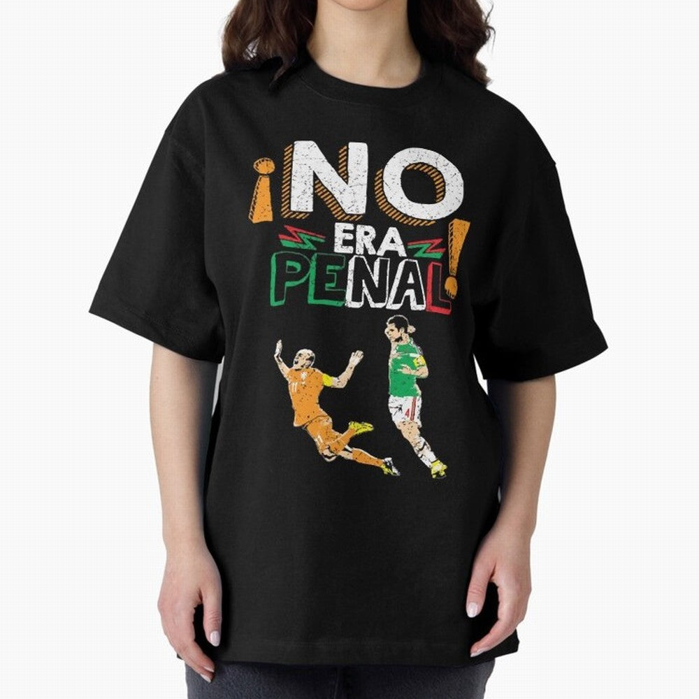 No Era Penal Oversized T-Shirt Celebrate Football Dreams Across FIFA World Cup 2026 Spirit, Connected to France, Cristiano Ronaldo, Goal Celebration Energy, Supporter Heritage, Football Icons and Worldwide Tournament Joy; Great for Watch Parties,