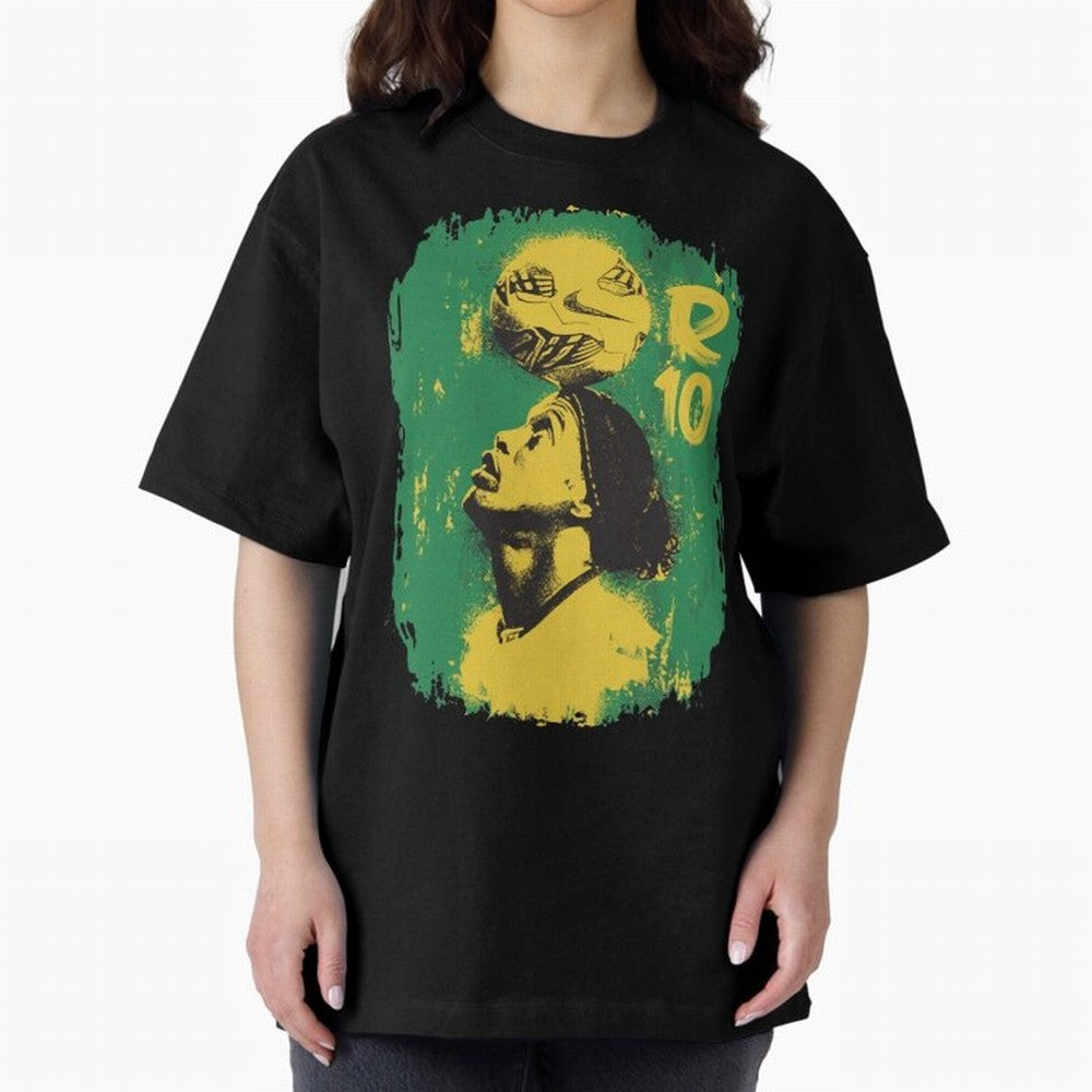 Ronaldinho Oversized T-Shirt Refresh the FIFA World Cup 2026 USA Canada Mexico Journey through Cristiano Ronaldo Highlights, Argentina and Brazil Pride, Football Festival Excitement, Trophy Ambitions, Country Rivalries and Star Player Buzz; Ideal