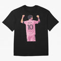 Lionel Messi Celebration Oversized T-Shirt Show Your Stadium Side during Match Day Hype around FIFA World Cup 2026 USA Canada Mexico, Messi and Cristiano Ronaldo, France, Stadium Memories, Football Loyalty, International Chants and Championship