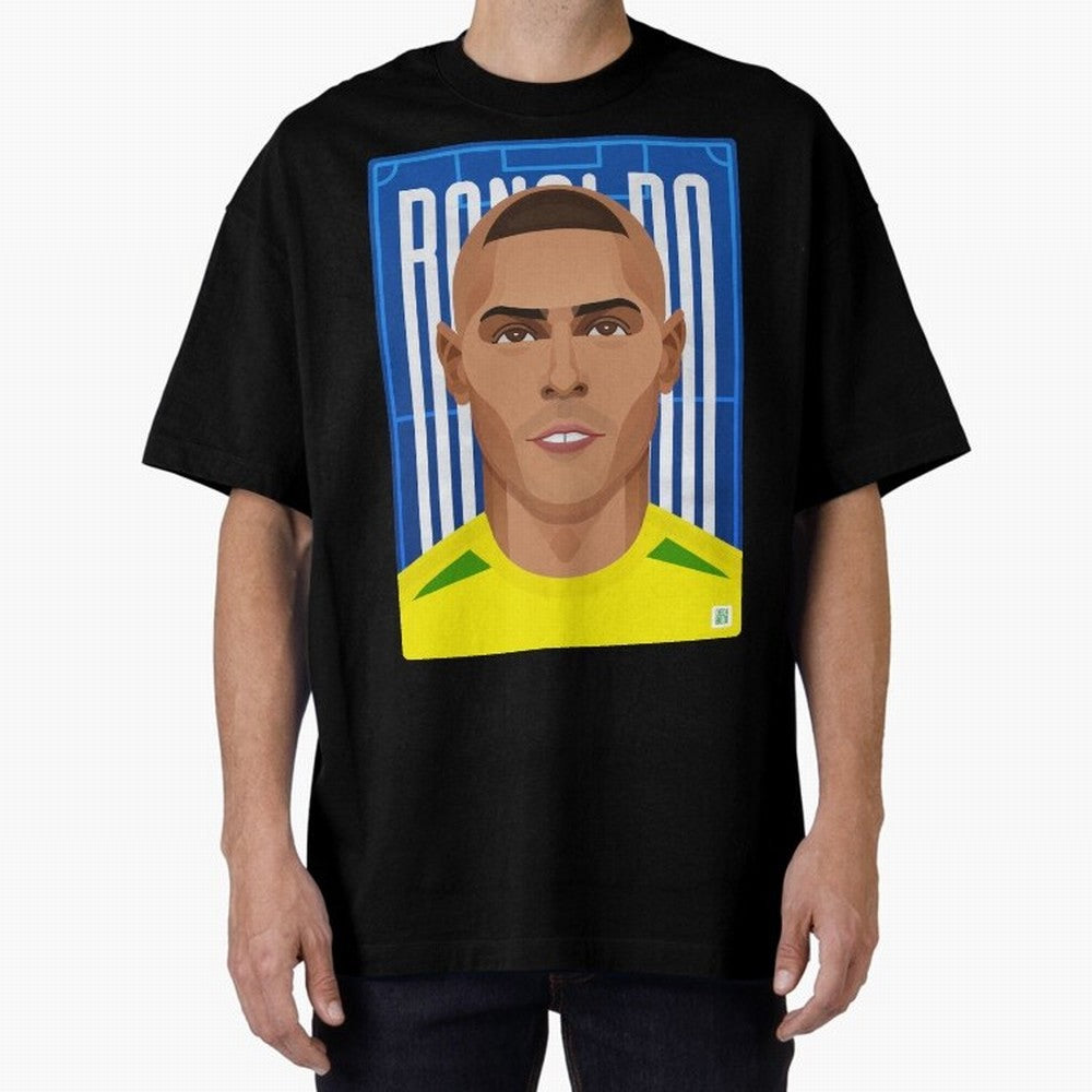 Ronaldo | The Phenomenon Oversized T-Shirt Upgrade Match Day Hype around FIFA World Cup 2026 USA Canada Mexico, CR7, Brazil, Portugal and Argentina, Worldwide Fan Energy, Dramatic Goals, Stadium Lights and Championship Celebrations; Created for