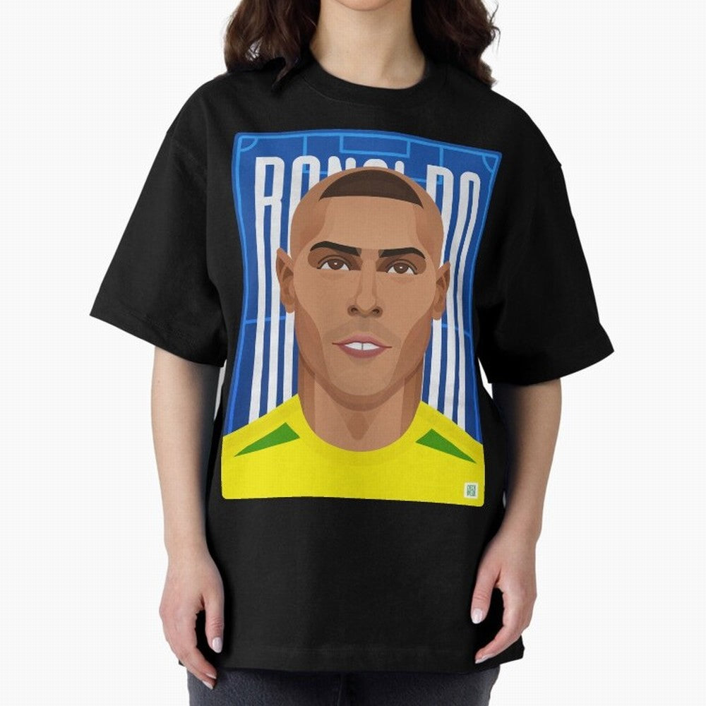 Ronaldo | The Phenomenon Oversized T-Shirt Upgrade Match Day Hype around FIFA World Cup 2026 USA Canada Mexico, CR7, Brazil, Portugal and Argentina, Worldwide Fan Energy, Dramatic Goals, Stadium Lights and Championship Celebrations; Created for