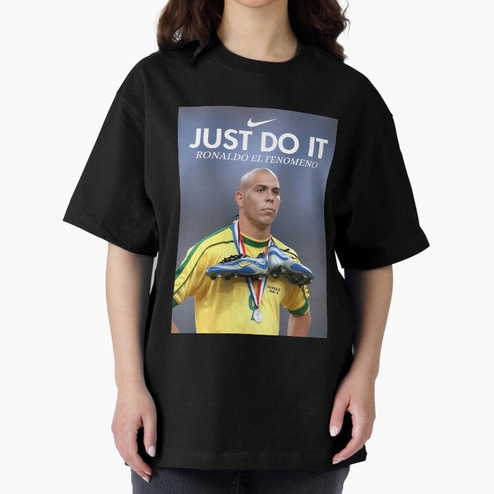 Ronaldo Fenomeno Ronaldo Nazario Vintage Sports Decor Living Room Decor For Walls Sports Bedroom Decor Game Room Decor R9 Oversized T-Shirt Make Game Day About FIFA World Cup 2026 Spirit, Connected to Argentina and Brazil, Messi, Champion Mindset,