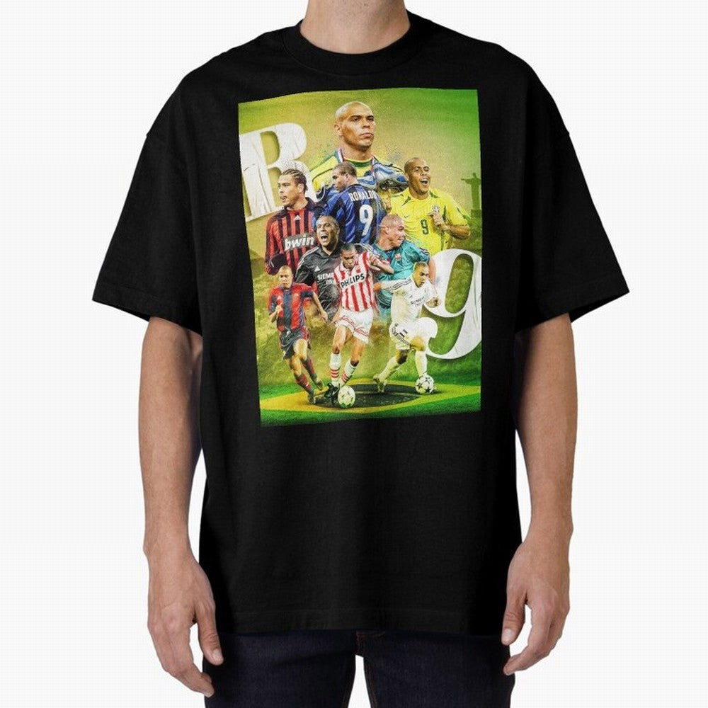 Wallpaper Ronaldo Nazario Brazil Oversized T-Shirt Carry the Dream of Global Football Passion for FIFA World Cup 2026 Group Stage, with Haaland, Argentina, Championship Spirit, Famous Goals, Roaring Crowds and International Football Unity; Built