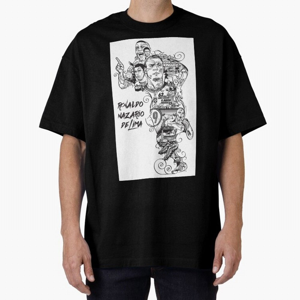 The R9 Era Oversized T-Shirt Feel International Energy from FIFA World Cup 2026 Inspired by Mbappe, Spain Energy, Soccer Culture, Superstar Moments, National Team Dreams and Competitive Fire; Great for Watch Parties, Sports Bars, Family Nights, Fan