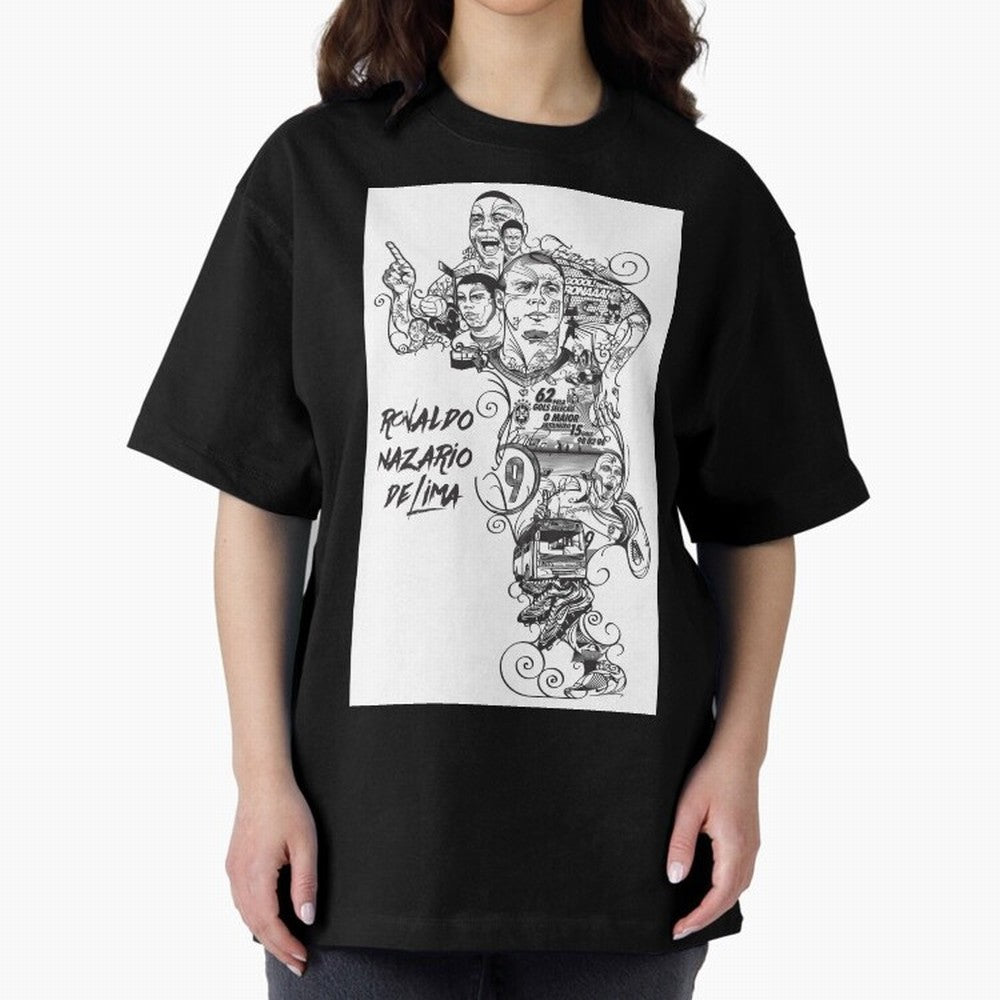 The R9 Era Oversized T-Shirt Feel International Energy from FIFA World Cup 2026 Inspired by Mbappe, Spain Energy, Soccer Culture, Superstar Moments, National Team Dreams and Competitive Fire; Great for Watch Parties, Sports Bars, Family Nights, Fan