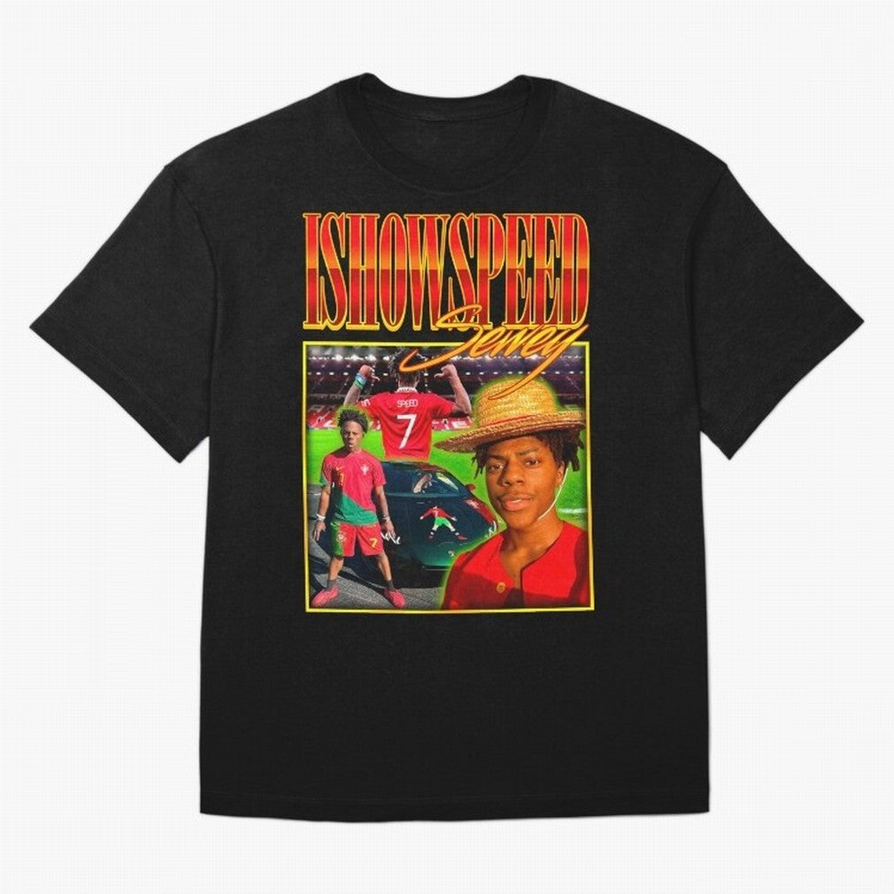 IShowSpeed Vintage Retro Y2K Design Oversized T-Shirt Bring Trophy Dreams to FIFA World Cup 2026 Featuring Haaland and Mbappe, Netherlands Energy, Goal Celebration Energy, Supporter Heritage, Football Icons and Worldwide Tournament Joy; Made for