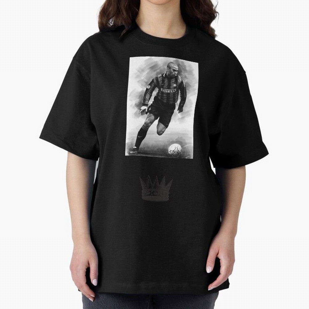 The Real Ronaldo Oversized T-Shirt Show Love for Legendary Goals in FIFA World Cup 2026 for Fans of Messi, Neymar and Mbappe and Germany, Bringing Championship Spirit, Famous Goals, Roaring Crowds and International Football Unity; Great for