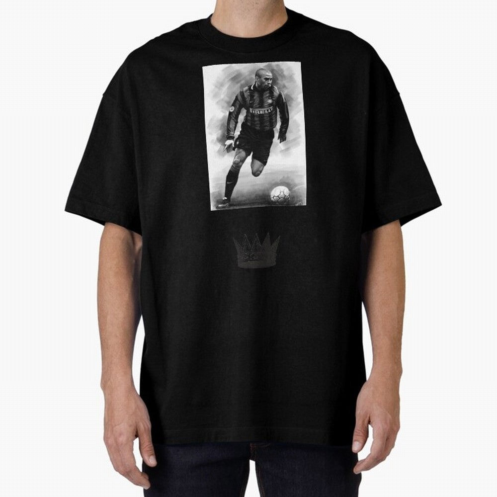 The Real Ronaldo Oversized T-Shirt Show Love for Legendary Goals in FIFA World Cup 2026 for Fans of Messi, Neymar and Mbappe and Germany, Bringing Championship Spirit, Famous Goals, Roaring Crowds and International Football Unity; Great for