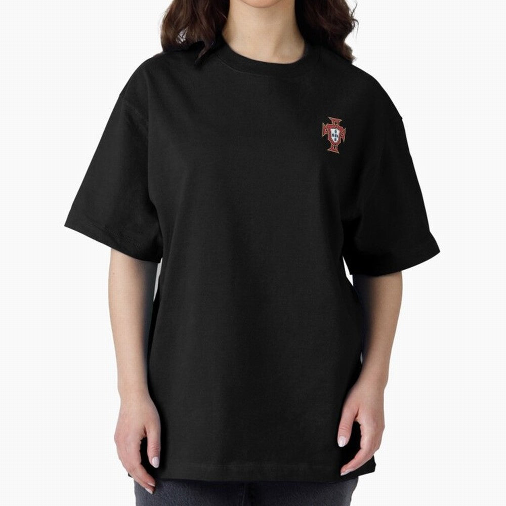 Portugal Soccer Logo Sticker Oversized T-Shirt Bring Champion Energy into Match Day Hype around FIFA World Cup 2026, Messi and Cristiano Ronaldo, France, Fan Favorite Moments, National Team Passion, Big Match Drama and Soccer History; Perfect for