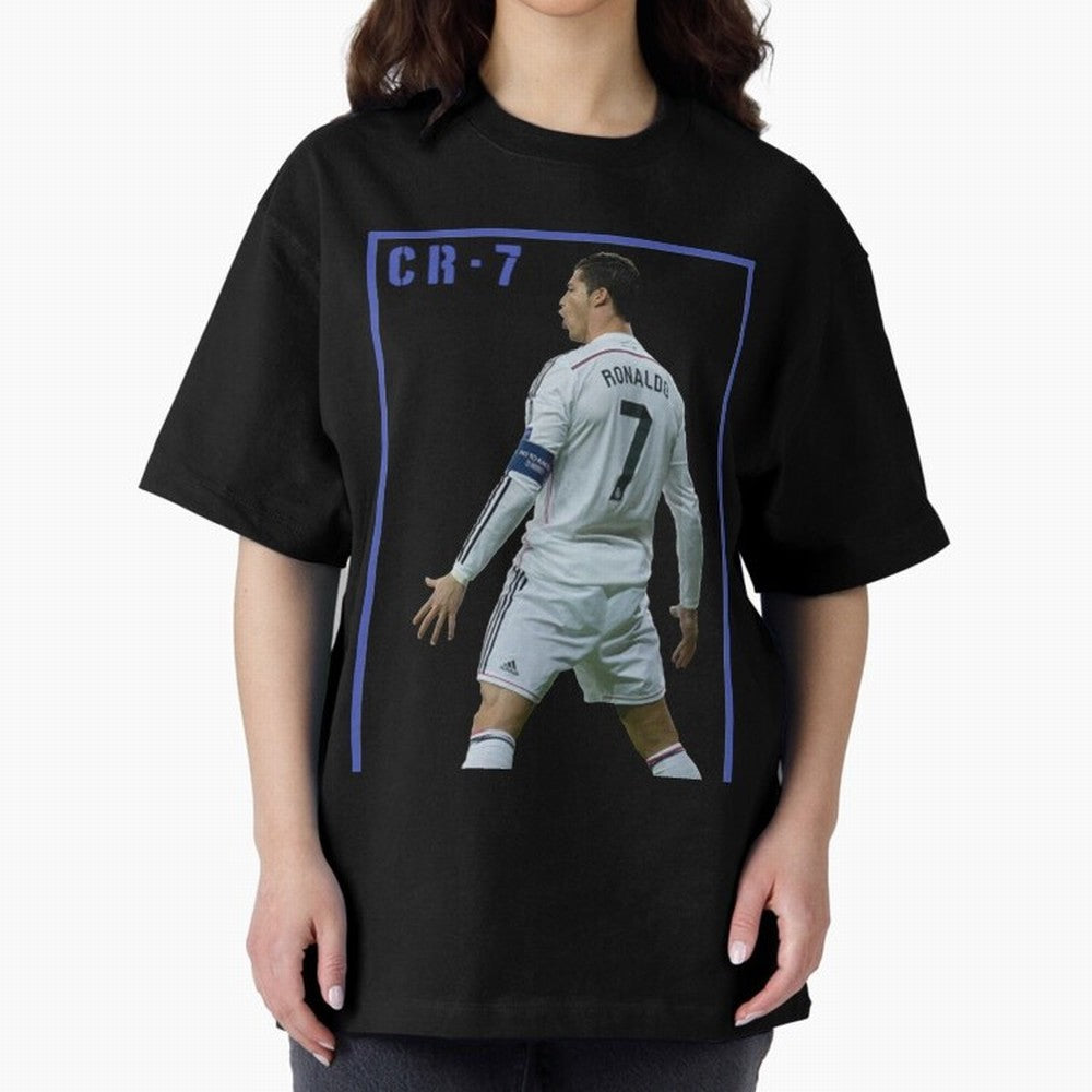 Ronaldo Christiano ronaldo Oversized T-Shirt Represent FIFA World Cup 2026 Group Stage for Fans of Mbappe and Neymar and Spain and Netherlands, Bringing Global Supporter Spirit, Legendary Goals, National Colors and Tournament Celebration; Ideal for