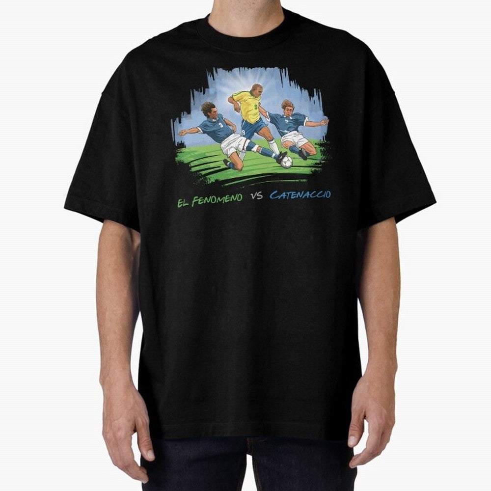 El Fenomeno Ronaldo Luis Nazario de Lima Oversized T-Shirt Back the Journey through FIFA World Cup 2026 Spirit, Celebrating England, France and Netherlands, Messi, Goal Celebration Energy, Supporter Heritage, Football Icons and Worldwide Tournament
