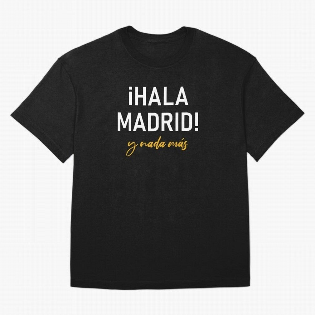 Hala Madrid Oversized T-Shirt Fuel the Hype around FIFA World Cup 2026 Group Stage for Fans of Cristiano Ronaldo and Brazil, Bringing Global Supporter Spirit, Legendary Goals, National Colors and Tournament Celebration; Perfect for People Who Love