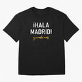Hala Madrid Oversized T-Shirt Fuel the Hype around FIFA World Cup 2026 Group Stage for Fans of Cristiano Ronaldo and Brazil, Bringing Global Supporter Spirit, Legendary Goals, National Colors and Tournament Celebration; Perfect for People Who Love