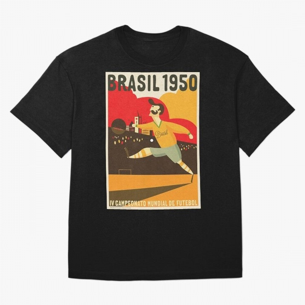 Brasil 1950 World Cup Oversized T-Shirt Join the Countdown to Match Day Hype around FIFA World Cup 2026 Group Stage, Messi, Neymar and Mbappe, Argentina, France and Brazil, Tournament Hype, Historic Matchups, Family Viewing Parties and Global