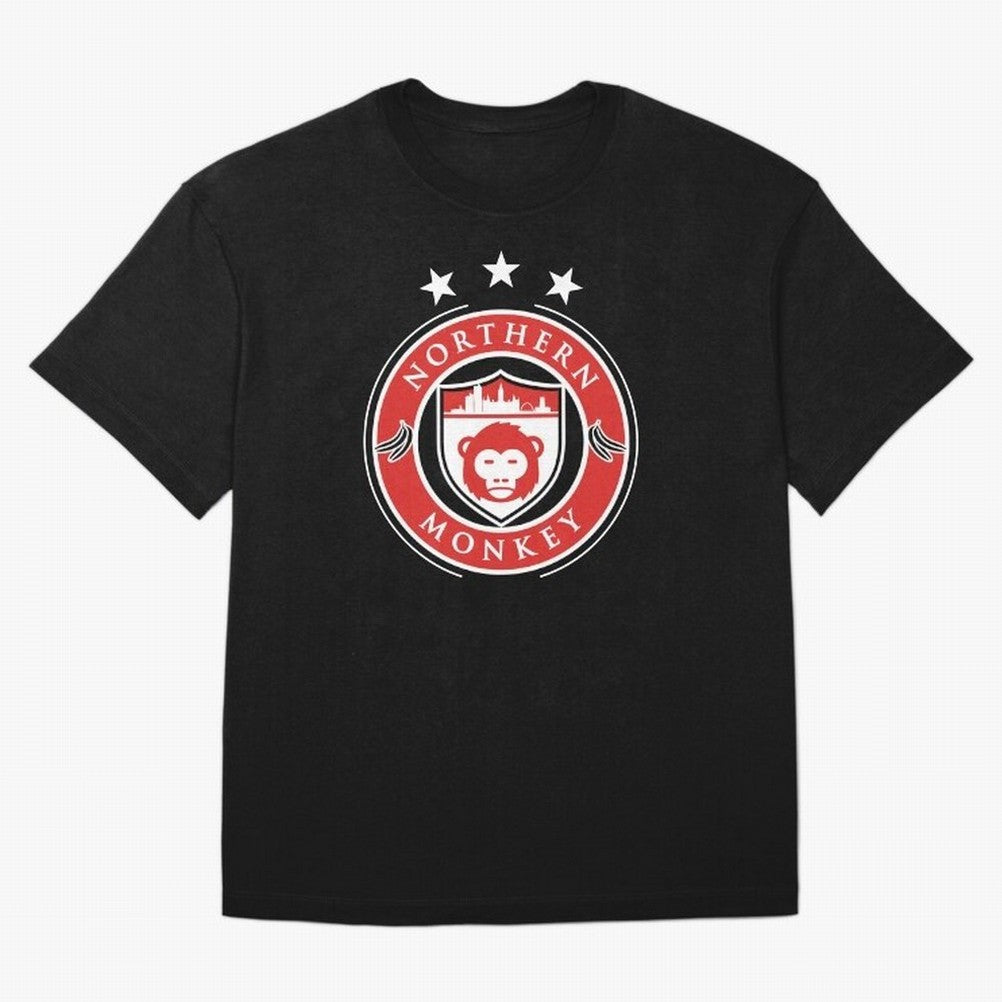 Northern Monkey United Oversized T-Shirt Back the Journey through Match Day Hype around FIFA World Cup 2026, Messi, Neymar and Mbappe, France and Portugal, Football Passion, Legendary Performances, Festival Vibes and Supporter Community; Perfect